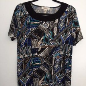 TRADITION BLOUSE. SIZE M/M.  COLOR: MULTI COLORS